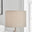 Zoe Grey and Silver Metal Table Lamp
