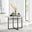 Adley Round Grey Concrete Effect Dining Table 4 Cream Anika Swivel Chairs