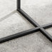 Adley Grey Concrete Effect Storage Dining Table & 4 Grey Milan Black Leg Chairs