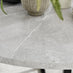 Adley Grey Concrete Effect Storage Dining Table & 4 Navy Pesaro Black Leg Chairs