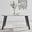 Andria Rectangular White Marble Effect Black Leg 6 Seater Dining Table