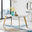 Andria Rectangular White Marble Effect Gold Leg 6 Seater Dining Table