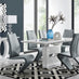 Arezzo Large Extending Dining Table and 6 Grey Willow Chairs