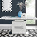 Arezzo Large Extending Dining Table and 6 Grey Milan Chairs