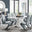 Arezzo Large Extending Dining Table and 8 Grey Willow Chairs