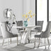 Atlanta 4 Table & 4 Elephant Grey Belgravia Chairs