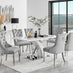 Atlanta 6 Table & 6 Elephant Grey Belgravia Chairs