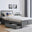 Azure Grey Solid Pine Single Bed Frame + 2 Drawers
