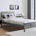 Azure Grey Solid Pine Single Bed Frame + Windsor Mattress