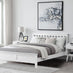 Azure White Solid Pine Double Bed Frame + Windsor Mattress
