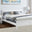 Azure White Solid Pine King Bed Frame + Windsor Mattress