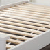 Azure White Solid Pine Single Bed Frame