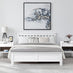 Azure White Solid Pine Double Bed Frame + Windsor Mattress
