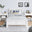 Azure White Solid Pine Single Bed Frame + Windsor Mattress