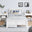 Azure White Solid Pine Single Bed Frame + Windsor Mattress + 2 Drawers