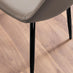 Carson White Marble Effect Dining Table & 4 Cappuccino Corona Black Leg Chairs