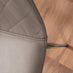Elina White Marble Effect Round Dining Table & 2 Cappuccino Corona Silver Chairs