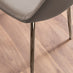 LIRA 100 Extending Dining Table and 4 Cappuccino Corona Silver Leg Chairs