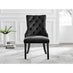 Atlanta 6 White Dining Table and 6 Black Belgravia Black Leg Chairs