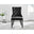 2x Belgravia Black Velvet Knockerback Dining Chairs Black Legs