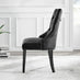 Giovani 6 Black Dining Table & 6 Black Belgravia Black Leg Chairs