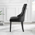 Imperia 4 Black Dining Table and 4 Black Belgravia Black Leg Chairs