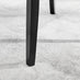 Atlanta 4 White Dining Table and 4 Black Belgravia Black Leg Chairs