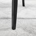 Atlanta 6 White Dining Table and 6 Black Belgravia Black Leg Chairs