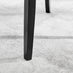 Imperia 4 Black Dining Table and 4 Black Belgravia Black Leg Chairs