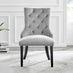 Atlanta 4 White Dining Table and 4 Grey Belgravia Black Leg Chairs