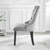 Atlanta 4 White Dining Table and 4 Grey Belgravia Black Leg Chairs