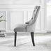 Imperia 4 Black Dining Table and 4 Grey Belgravia Black Leg Chairs