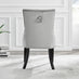 Giovani 6 Grey Dining Table & 6 Grey Belgravia Black Leg Chairs
