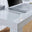Pivero White High Gloss Desk - 120cm