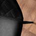 Carson White Marble Effect Dining Table & 4 Black Corona Black Leg Chairs