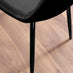 Carson White Marble Effect Dining Table & 6 Black Corona Black Leg Chairs