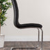 Selina Round Dining Table and 4 Black Murano Chairs
