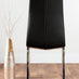 Renato 120cm High Gloss Extending Dining Table and 6 Black Isco Chairs