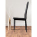 Arezzo Large Extending Dining Table and 8 Black Milan Black Leg Chairs