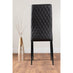 Arezzo Large Extending Dining Table and 8 Black Milan Black Leg Chairs