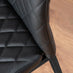 Imperia 4 Black Dining Table and 4 Black Milan Black Leg Chairs