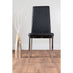 Imperia Grey Modern High Gloss Dining Table And 6 Black Milan Dining Chairs Set