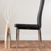Arezzo Large Extending Dining Table and 8 Black Milan Chairs