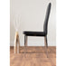 Imperia 4 Modern Black High Gloss Dining Table And 4 Black Modern Milan Chairs Set