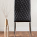 Arezzo Large Extending Dining Table and 8 Black Milan Chairs