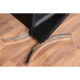 Imperia 4 Modern Black High Gloss Dining Table And 4 Black Luxury Willow Chairs Set