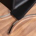 Renato 120cm High Gloss Extending Dining Table and 4 Black Willow Chairs