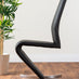 Giovani Grey White Modern High Gloss And Glass Dining Table And 6 Black Willow Chairs Set