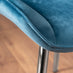 LIRA 100 Extending Dining Table and 4 Blue Pesaro Silver Leg Chairs