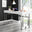 Cambridge White High Gloss 1 Drawer Dresser Desk